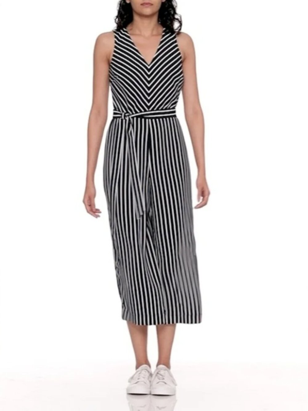 BANANA REPUBLIC Striped Navy Jumpsuit